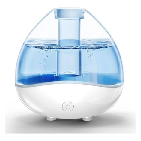 Humidificateurs pour chambre à coucher, humidificateurs à ultrasons à brume fraîche de 1,5 L pour la maison, la chambre de bébé, le bureau et les plantes, buse rotative silencieuse à 360° (1/4)