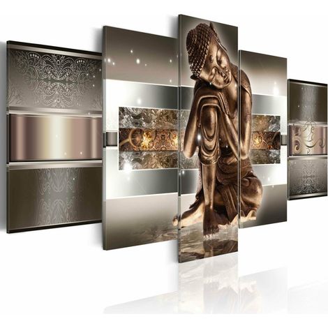 Tableau Bouddha endormi - 200 x 100 cm (1/4)