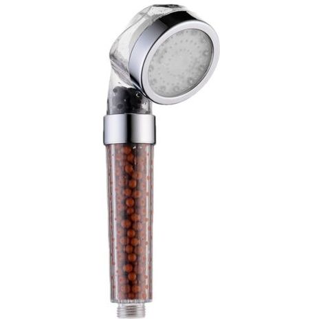 Douchette salle de bain Douchette à main 7 Couleurs LED Pommeau de douche Haute Pression Economie d'Eau Pulvérisateur et double filtre anti chlore (1/5)