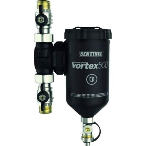 Filtre Eliminator Vortex 500 compact, compact, débit 50l/min raccords 28mm - SENTINEL
