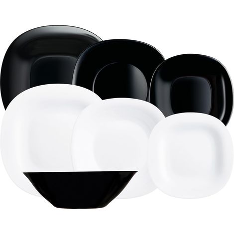 Service de table en verre opale 19 pièces pour 6 (1/5)