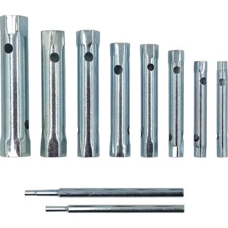 Jeu de 10 clés à pipe - Clé à douille double - Clé à bougie d'allumage - 6 x 7-20 x 22 mm - Métrique - Clé pour robinet, installation et réparation de robinet (1/5)