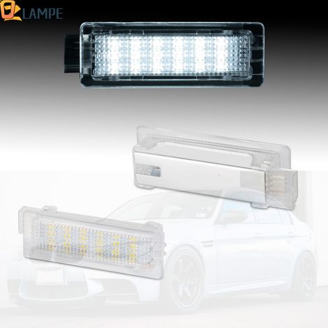 Lot de 2 lampes de courtoisie LED blanches pour portières, coffre et plancher, compatibles avec BMW F20, F21, F30, F31, F34, F32, F10, F11, F07, F15, E84, X1 et X5. (1/5)