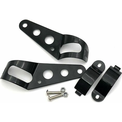 Supports de montage de phare universels 39mm-51mm fourche oreille moto noir, modele: noir (1/5)
