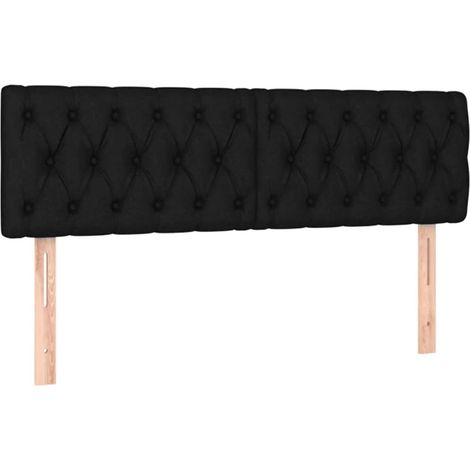 Maison Exclusive - Testiera Nera 160x7x78/88 cm in Tessuto
