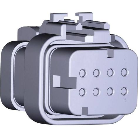 TE Connectivity Boîtier femelle pour câble série AMPSEAL16 Nbr total de pôles 8 776494-1 1 pc(s) Y725771