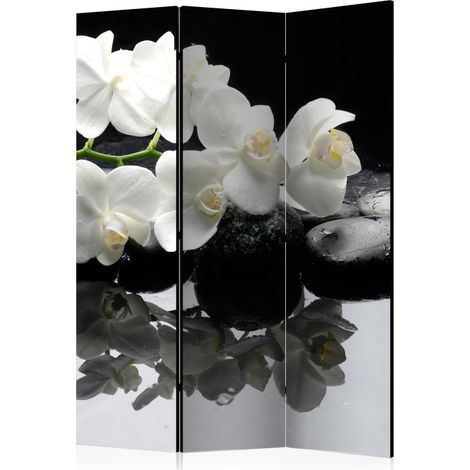 Paravent 3 Volets "Spa, Stones & Orchid" 135x172cm (1/2)