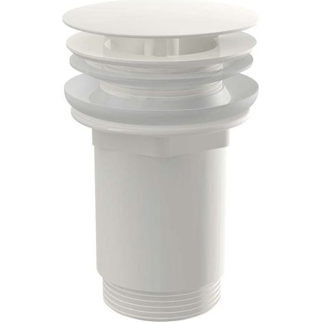 Alca Accesorios - Salida de lavabo, no cerrable, blanco brillante A396B (1/2)