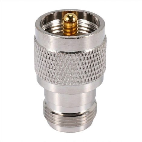 Adaptateur coaxial RF droit UHF PL259 mâle vers N femelle (1/5)
