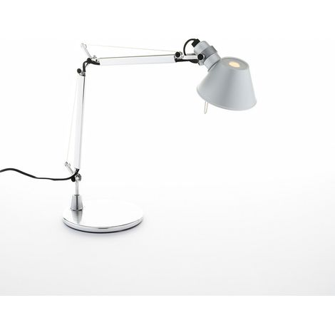 Corpo CON BASE lampada da tavolo Tolomeo Micro 5W Alluminio Artemide A011800 (1/3)