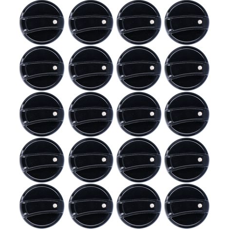 20 Stück 8 mm Universal-Küchenreglerknöpfe aus ABS für Gasherde, Mikrowellen, Warmwasserbereiter (1/5)