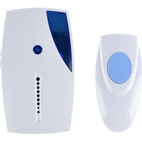 Sonnette Porte Sans Fil - 36 Mélodies - Portée 100 m - Alimentation Sur Piles AA - Étanche - Pour Intérieur Et Extérieur - 1 Pièce (1/4)