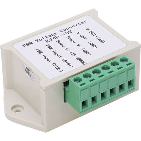 Convertisseur de Signal PWM vers 0‑10V Analogique avec Boîtier, Module de Conversion Numérique 0‑100%