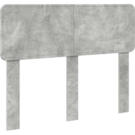 Tête de Lit Armoire de Tête de Lit - Gris béton 120 cm Bois d'ingénierie fr22819 (1/5)