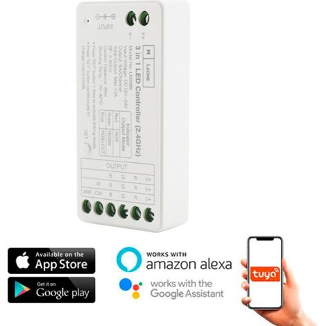 IluminaShop - Controlador Regulador Smarthome Led Monocolor+CCT (1/2)