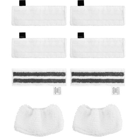 8-teiliges Zubehörset für Kärcher Dampfreiniger SC2, SC3, SC4 und SC5, inklusive 6 Mikrofaser-Aufsätzen und 2 Easy Fix Tüchern (1/5)