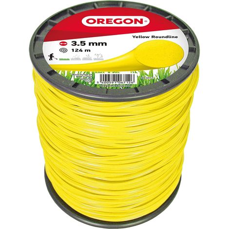 Oregon Filo da Taglio Tondo Giallo per Decespugliatori e Tagliaerba, in Nylon Professionale, Adatto alla Maggior Parte dei Decespugliatori, 3,5 mm x 124 m (69-377-Y) (1/5)