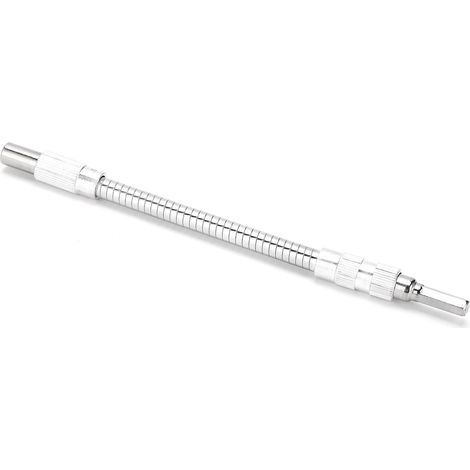 Tige flexible multifonctionnelle de 200 mm en métal, universelle pour perceuse et tournevis électrique. (1/5)