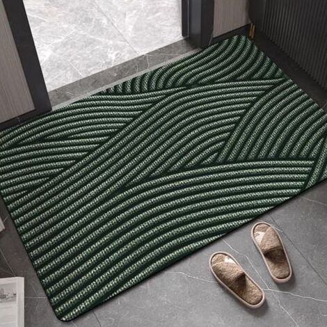 Paillasson extérieur antidérapant 40x60cm – Absorption d'eau et saleté – Lavable – Pour entrée, salon, cuisine (1/5)