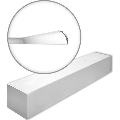 NMC IL18-box WALLSTYL Noel Marquet 1 Karton SET mit 4 Eckleisten Stuckleisten Zeitlos / Klassisch grau  8 m
