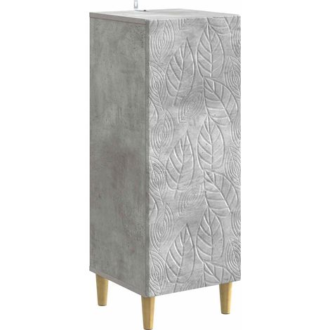 vidaXL Credenza Grigio Cemento 33 x 34,5 x 90 cm Legno