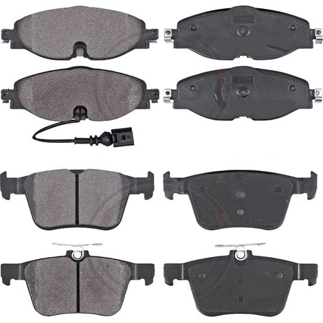 KIT PASTIGLIE FRENO ANTERIORI E POSTERIORI compatibile con SKODA SUPERB I (3U4) / PASTIGLIE FRENANTI AUTO OEM P 85 085,P 85 020 / SOSTITUZIONE DIRETTA / BASSA POLVERE / SILENZIOSO