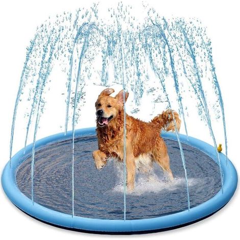 – 150 cm Hunde-Trinkmatte – Kinderbadewanne/Pool – BPA-freies, rutschfestes PVC – 0,45 mm dick für zusätzliche Haltbarkeit (1/5)