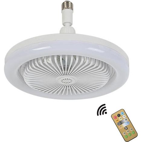 Ventilateur De Plafond Sans Pale - 10 Pouces - Avec Lampe LED Réglable En Température De Couleur - Rotation À 360° - Pour Chambre Cuisine Salle De Bain - 1 Unité (1/5)