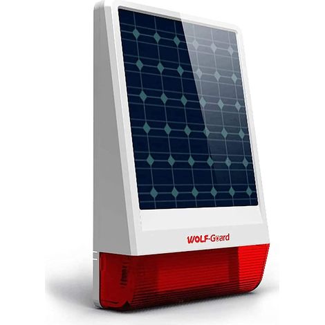 Sirène sans Fil, sirène en Temps réel à lumière stroboscopique à LED Solaire extérieure à 433 MHz (1/5)