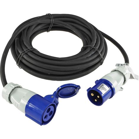 CHILITEC Rallonge CEE 16A/3500W, 3 pôles, 10 m