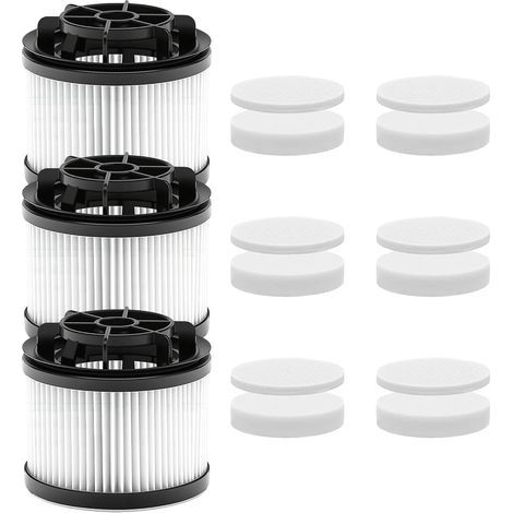 Pack Vacuum Cleaner Replacement HEPA Filter, Vacuum Cleaner Filter for Levoit LVAC 200 Cordless Vacuum Cleaner with 6 Pre-Motor Filters and 6 Post Motor Filters, 99.9% Filtration Power (1/5)