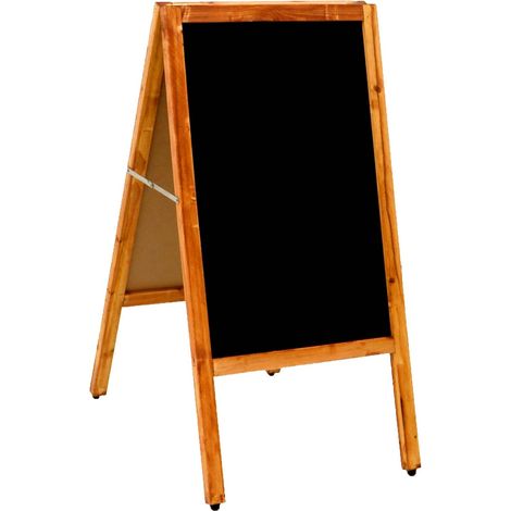 Oypla Wooden Chalkboard Blackboard Pavement Display Sign A-Board (1/5)