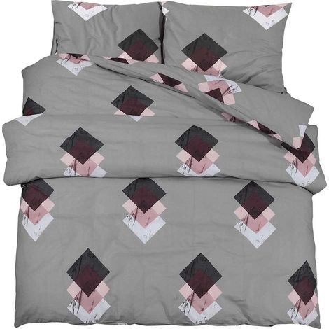 Maison Exclusive - Set Copripiumino Grigio 260x220 cm in Cotone