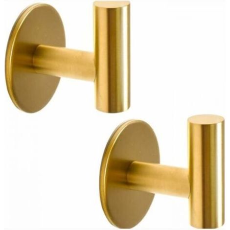 Handtuchhaken ohne Bohren, goldfarben, Wandhaken aus SUS304 Edelstahl, selbstklebend, für Küche, Bad, B