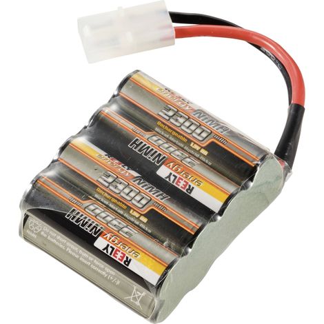 Reely Pack de batterie (NiMh) 9.6 V 2300 mAh Nombre de cellules: 12 LR6 (AA) LR6 (AA) bloc Tamiya X968372 (1/2)