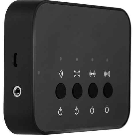 Adaptateur audio stéréo filaire/sans fil Bluetooth 4.0 3,5 mm avec 1 entrée et 3 sorties. (1/5)