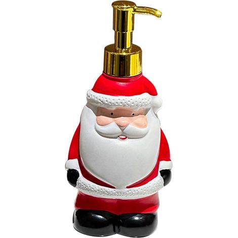 Seifenspender Badezimmerdeko mit Weihnachtsmannmotiv Cartoon