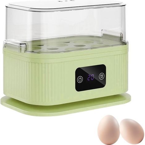 Longziming - Cuiseur à œufs électrique - Cuiseur à œufs - Appareil multifonction pour mijoter - Minuteur numérique LED - Arrêt automatique - Polypropylène - Design compact - Sécurité familiale - 6 œuf (1/5)