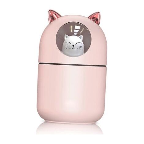Mini humidificateur USB portable avec lumière LED colorée pour bureaux, chambres et voitures (1/5)