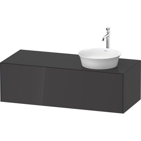 DURAVIT WT4977RH1H10010 WTU White Tulip lave-mains mural, 1 tiroir, R côté.