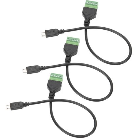 Connecteur Mâle Micro USB 5 Broches avec Écran, Adaptateur sans Soudure pour Câble USB