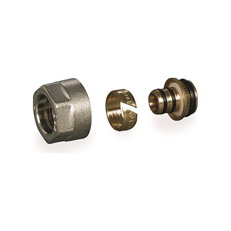 RACCORDO A COMPRESSIONE PER COLLETTORI- 16 x 2- ATON- pezzi 2