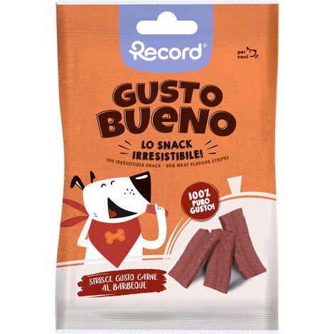 Gusto Bueno Strisce al gusto carne al barbeque per cani 24 confezioni x 50 g cad.