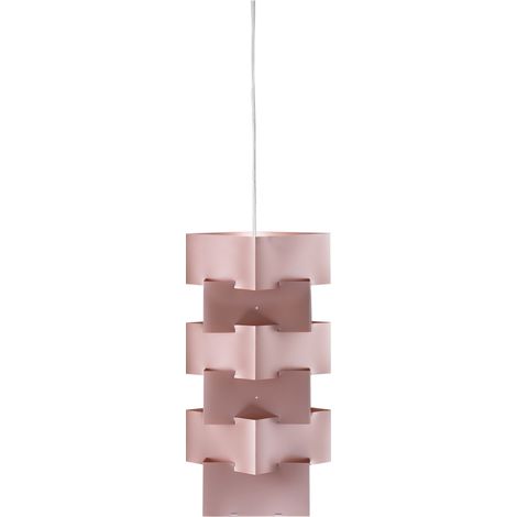 Sospensione Moderna Building Polilux ® Pink Metal E Metallo Cromo 1 Luce E27 (1/2)
