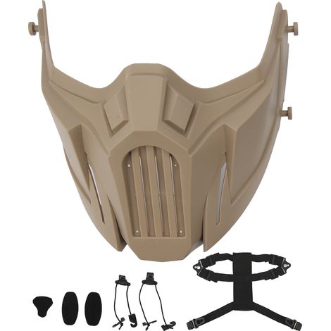 Masque de protection demi-visage Wolf Warrior, équipement militaire pour fans, masque tactique, masque CS extérieur pour une utilisation réaliste (1/5)