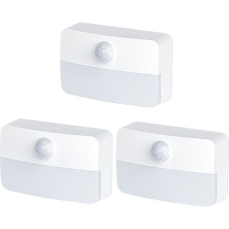 Lampe induction corps humain détecteur mouvement armoire chevet escalier piles AAA (1/5)