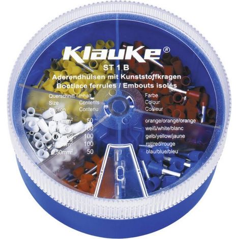 Klauke ST1B Terminales de cable aislados multicolores 400 uds