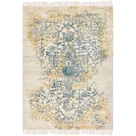 Rug BOYALI Dark Green 140 x 200 cm Viscose