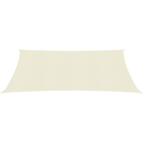 Voile d'ombrage, Protection Solaire, pour Jardin Terrasse Extérieur, 160 g/m² Crème 2x2,5 m PEHD OIB1396E (1/5)
