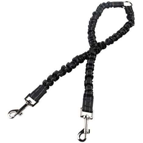 Double elastic leash for 2 dogs, educational, in individual OPP bag (1/4)